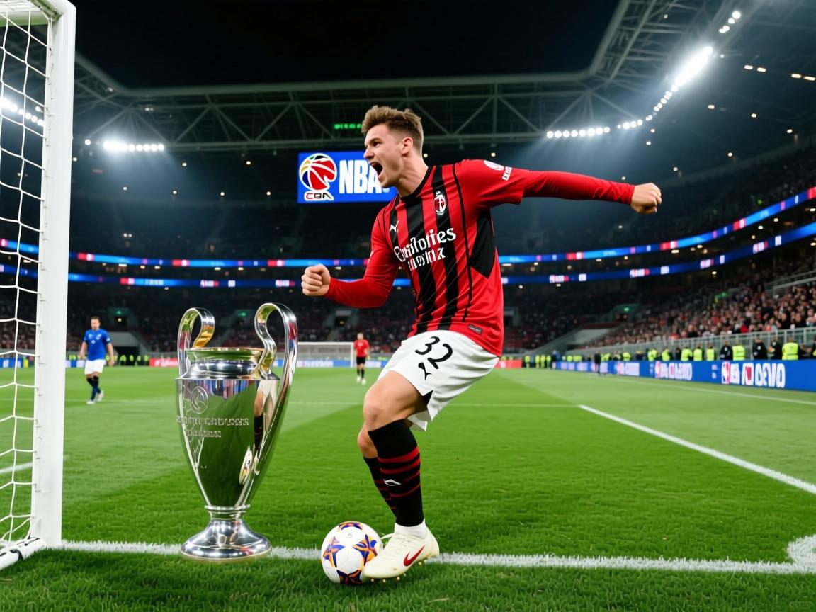 狂胜AC米兰，安莎尔罗获欧冠赛点名